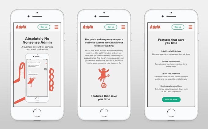UK’s ANNA raises $21M for its SMB-focused business account and tax app