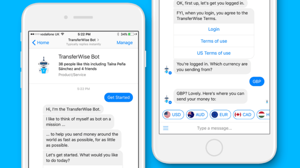 TransferWise launches Facebook Messenger bot for easy global money transfers